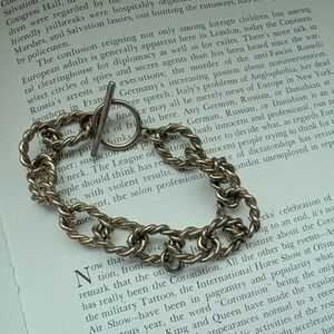 Toggle Goldtone Chain Bracelet